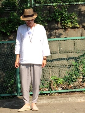 「URBAN RESEARCH Sonny Label（アーバンリサーチサニーレーベル）のアイテム（その他シューズ）」を使った、しゅう。さん（メンズ・177cm）の春コーディネート