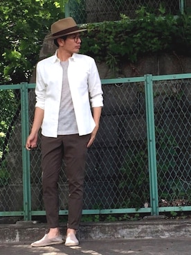 「URBAN RESEARCH Sonny Label（アーバンリサーチサニーレーベル）のアイテム（その他シューズ）」を使った、しゅう。さん（メンズ・177cm）の春コーディネート
