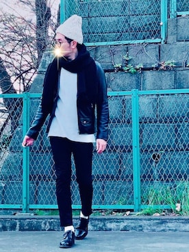 しゅう。さん（メンズ・177cm）の冬コーディネート