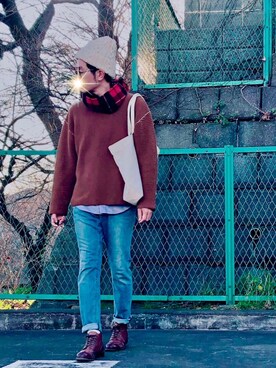 しゅう。さん（メンズ・177cm）の冬コーディネート