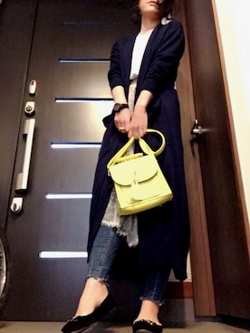 「Jeffrey Campbell（ジェフリーキャンベル）のアイテム（バレエシューズ）」を使った、kanae¨̮⑅さん（レディース・166cm）の春コーディネート