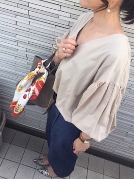 「VITA FEDE（ヴィタフェデ）のアイテム」を使った、kanae¨̮⑅さん（レディース・166cm）の春コーディネート