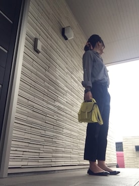 「Jeffrey Campbell（ジェフリーキャンベル）のアイテム（バレエシューズ）」を使った、kanae¨̮⑅さん（レディース・166cm）の春コーディネート