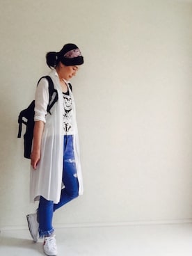「70's」｜「アイテム（その他）」を使った、kanae¨̮⑅さん（レディース・166cm）の春コーディネート