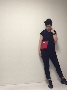 「メイクアップ」｜「アイテム（その他）」を使った、kanae¨̮⑅さん（レディース・166cm）の夏コーディネート