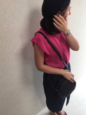 「Jeffrey Campbell（ジェフリーキャンベル）のアイテム（バレエシューズ）」を使った、kanae¨̮⑅さん（レディース・166cm）の夏コーディネート