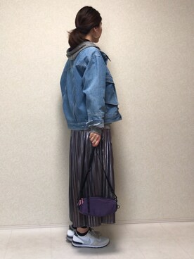 「シルバー」｜「アイテム（福袋/福箱）」を使った、kanae¨̮⑅さん（レディース・166cm）の冬コーディネート