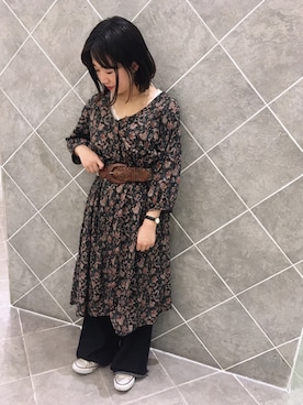 ちあきさん（レディース・156cm）の秋コーディネート