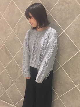 「もけもけ」｜ちあきさん（レディース・156cm）の秋コーディネート