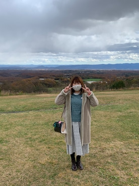 「LOWRYS FARM（ローリーズファーム）のアイテム（ムートンコート）」を使った、にゃんたろうさん（レディース・159cm）の秋コーディネート