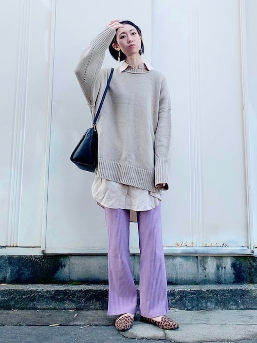 ライトオンよしださんのニット セーターを使ったコーディネート Zozotown