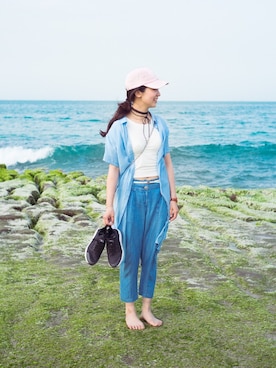 「老梅石槽」｜Rainie。カツさん（レディース・166cm）の春コーディネート