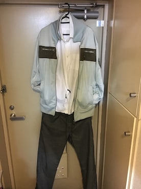 「DIESEL（ディーゼル）のアイテム（スタジャン）」を使った、aruma さん（メンズ・166cm）の春コーディネート