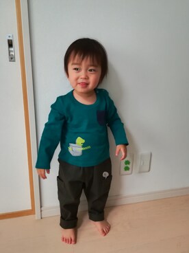 「SHOO・LA・RUE（シューラルー）のアイテム」を使った、kimiyasuさん（メンズ・80cm）の春コーディネート