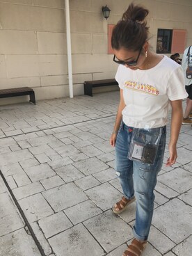 「Marc by Marc Jacobs（マークバイマークジェイコブス）のアイテム（トップス）」を使った、zo☻さん（レディース・156cm）の春コーディネート