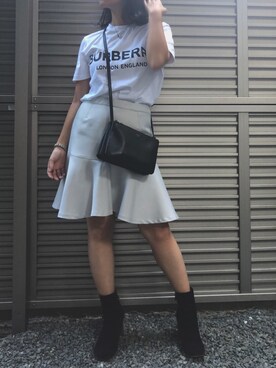 「バーバリー」｜「アイテム（ブーティ）」を使った、zo☻さん（レディース・156cm）の秋コーディネート