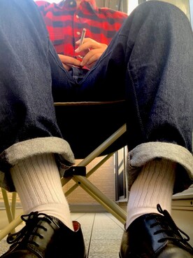 「アメカジコーデ」｜「アイテム（その他シューズ）」を使った、kenさん（メンズ・175cm）の冬コーディネート