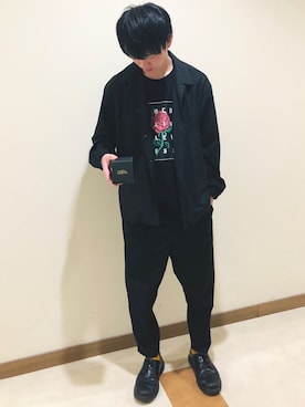 「ライブ」｜「アイテム（その他アウター）」を使った、まろんさん（メンズ・180cm）の春コーディネート