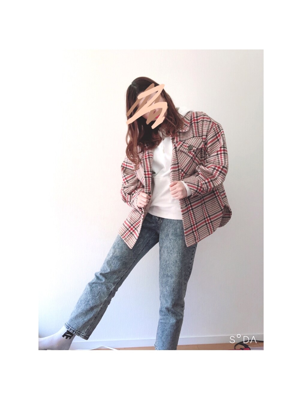 「カジュアルコーデ、休日スタイル、今日のコーデ、GU」｜「GUのアイテム（パーカー、ホワイト系）」を使った、miyaさん（レディース・164cm）の春コーディネートの1枚目の写真