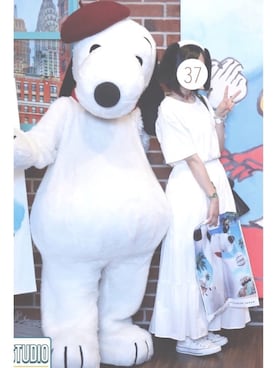 「Daniel Wellington（ダニエルウェリントン）の販売終了 クラシックペティット ボンダイ 32mm（アナログ腕時計）」を使った、37さん（レディース・157cm）の夏コーディネート