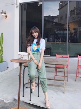 「ESPRIT（エスプリ）のアイテム（パンツ）」を使った、ペイさん（レディース・166cm）の秋コーディネート