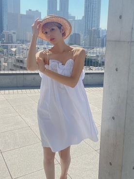 「ミニワンピ」｜anaismi0530さん（レディース・172cm）の夏コーディネート