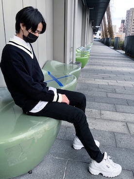 湯太郎さん（メンズ・171cm）の春コーディネート