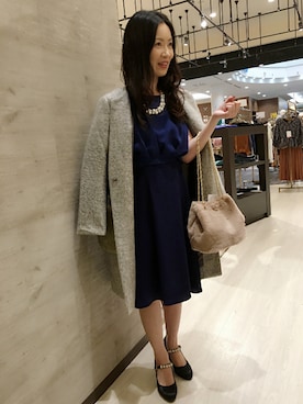 「INTERPLANET（インタープラネット）のアイテム（ワンピース/ドレス）」を使った、❤❤RIE❤❤さん（レディース・155cm）の秋コーディネート