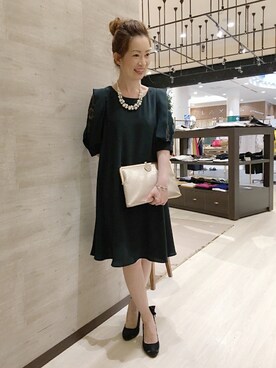 「INTERPLANET（インタープラネット）のアイテム（ワンピース/ドレス）」を使った、❤❤RIE❤❤さん（レディース・155cm）の夏コーディネート