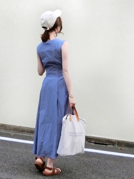 「merry jenny（メリージェニー）のアイテム（キャップ）」を使った、みみみさん（レディース・162cm）の春コーディネート