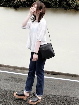 「petitcro」｜「アイテム（サンダル）」を使った、みみみさん（レディース・163cm）の夏コーディネート