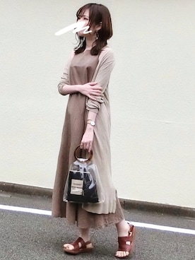 「SonnyLabel」｜「アイテム（アナログ腕時計）」を使った、みみみさん（レディース・163cm）の夏コーディネート