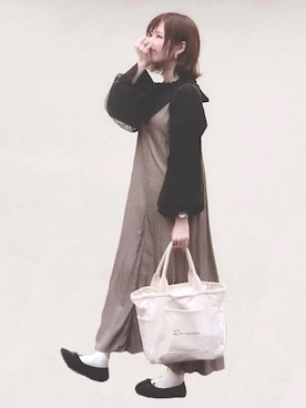 「袖ボリューム」｜「アイテム（腕時計）」を使った、みみみさん（レディース・162cm）の秋コーディネート