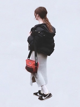 「POLICE（ポリス）の【POLICE】 ポリス JOURNEY ダブルファスナーショルダーバッグ　PLC306（ショルダーバッグ）」を使った、みみみさん（レディース・163cm）の秋コーディネート