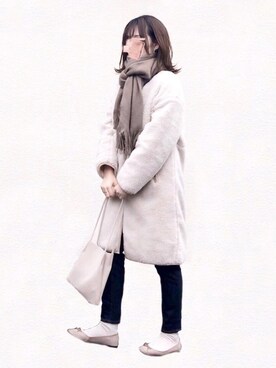 「NOLLEY’S（ノーリーズ）のアイテム（その他アウター）」を使った、みみみさん（レディース・163cm）の冬コーディネート
