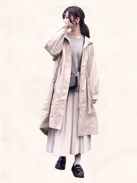 「アイテム（マウンテンパーカー）」を使った、みみみさん（レディース・163cm）の冬コーディネート