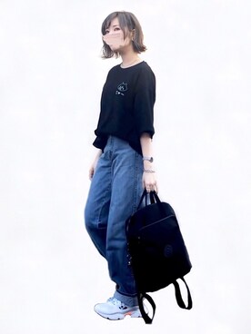 「にゃー」｜「アイテム（アクセサリー）」を使った、みみみさん（レディース・163cm）の春コーディネート
