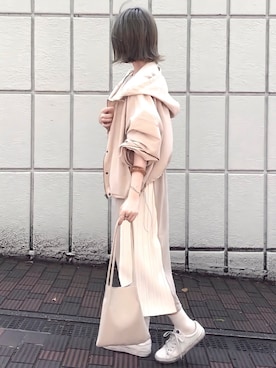 「リップスター」｜「アイテム（ジャケット/アウター）」を使った、みみみさん（レディース・163cm）の春コーディネート