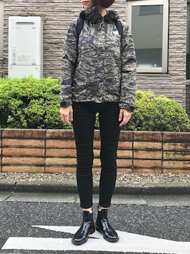 「スキニー」｜「アイテム（ブーティ）」を使った、memmyさん（レディース・164cm）の秋コーディネート