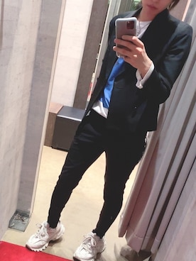 「603（ロクマルサン）のアイテム（テーラードジャケット）」を使った、Neroさん（メンズ・170cm）の冬コーディネート