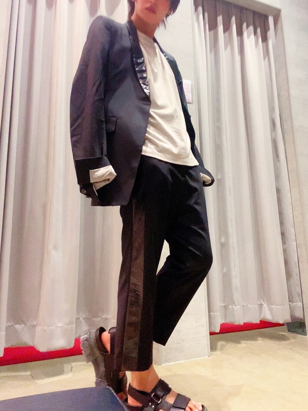 rick owens リックオウエンス　レガスピコラボ　テーラードジャケット Rick Owensのテーラードジャケットを使った人気ファッション