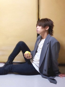 「603（ロクマルサン）のアイテム（テーラードジャケット）」を使った、Neroさん（メンズ・170cm）の秋コーディネート