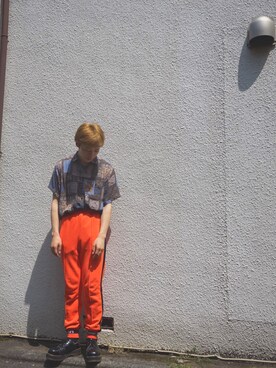 「charm's（チャムス）のアイテム」を使った、スティックアウト700ストアーさん（メンズ・170cm）の夏コーディネート