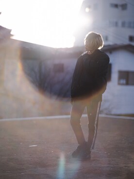 「PUMA」｜「アイテム（MA-1）」を使った、スティックアウト700ストアーさん（メンズ・170cm）の冬コーディネート