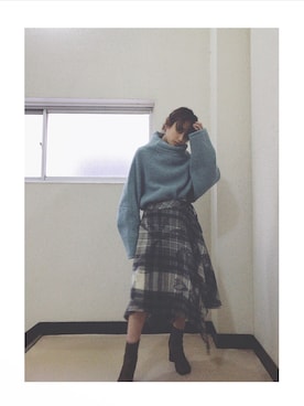 高橋愛さん（レディース・154cm）の冬コーディネート