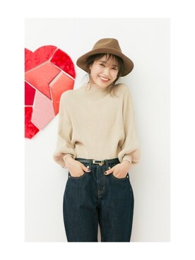 「高橋愛」｜「アイテム（その他）」を使った、高橋愛さん（レディース・154cm）の冬コーディネート