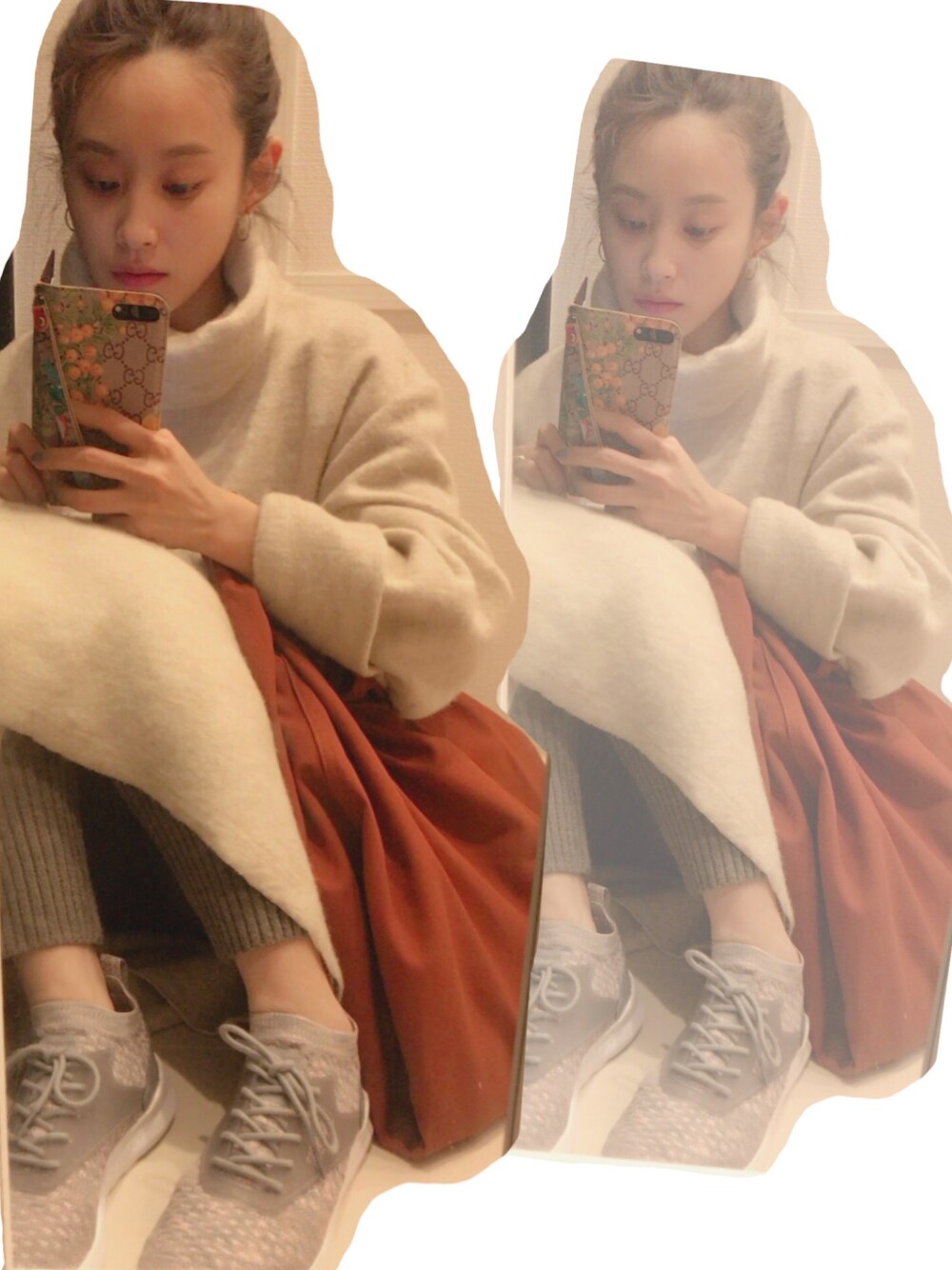「シンプルコーデ、カジュアルコーデ、ootd、reebok、リーボッククラシック、今日のたかはし、高橋愛、mother、YuumiARIA、UNIQLO U」｜「motherのFRANZ BIG DRESS（ワンピース、ホワイト系）」を使った、高橋愛さん（レディース・154cm）の春コーディネートの1枚目の写真