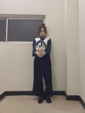 「CHRISTIAN DADA（クリスチャンダダ）のアイテム」を使った、高橋愛さん（レディース・154cm）の春コーディネート