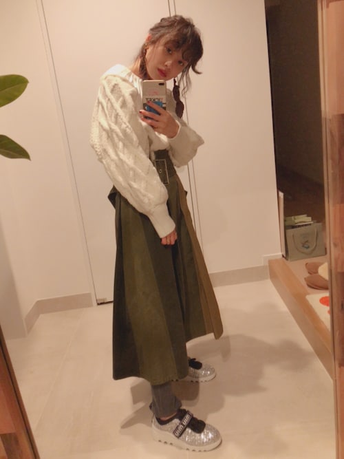 高橋愛 Haco のニット セーターを使ったコーディネート Wear