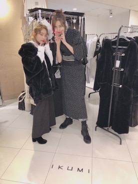「池袋」｜「アイテム（つなぎ/オールインワン）」を使った、高橋愛さん（レディース・154cm）の冬コーディネート